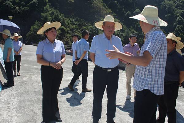 省水利廳副廳長(zhǎng)蔣如華一行赴黃村水庫(kù)調(diào)研抗旱保供水工作