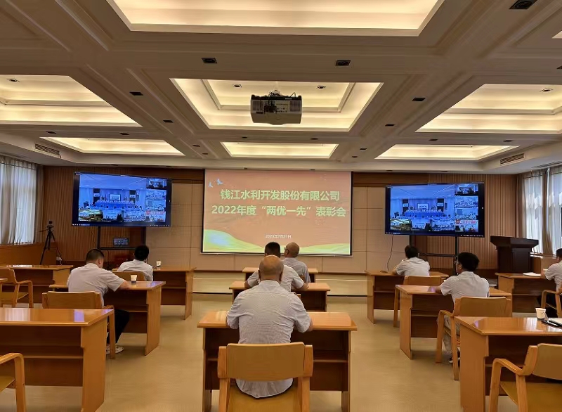 公司參加錢江水利2022年度“兩優(yōu)一先”表彰會